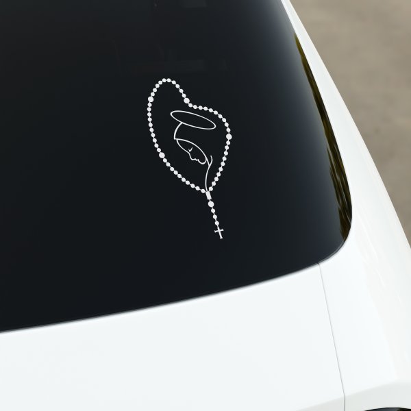 naljepnica (za auto) / Gospa i krunica, Naljepnice